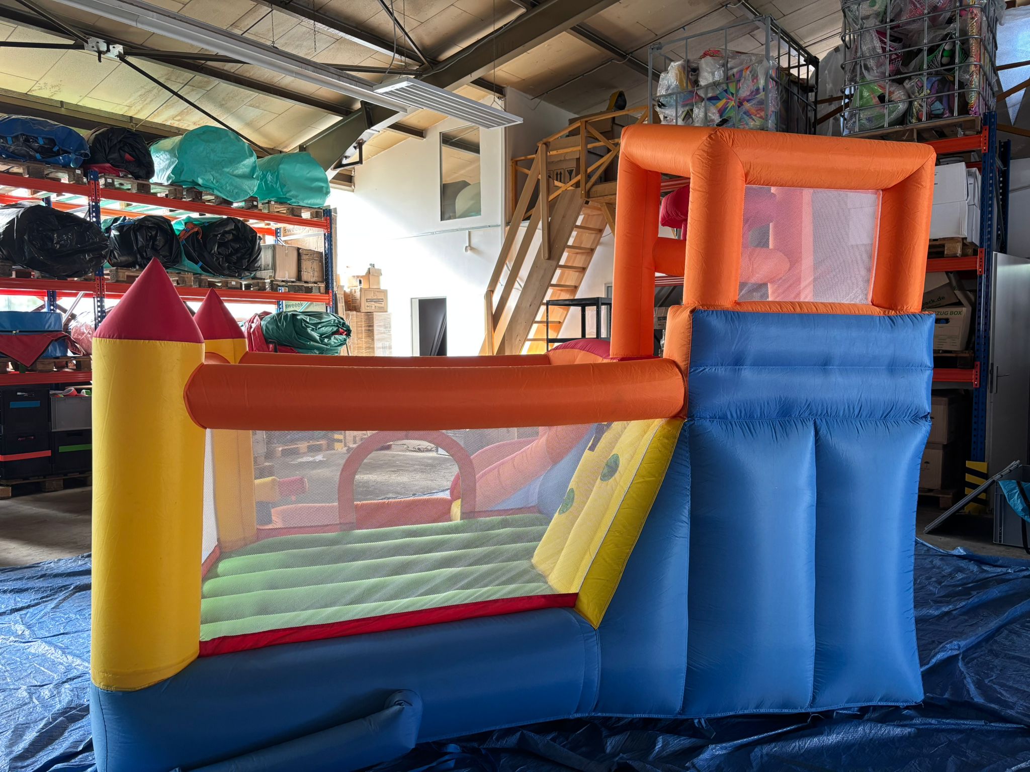 HÜPFBURG ORANGE RUTSCHE – Bild 3