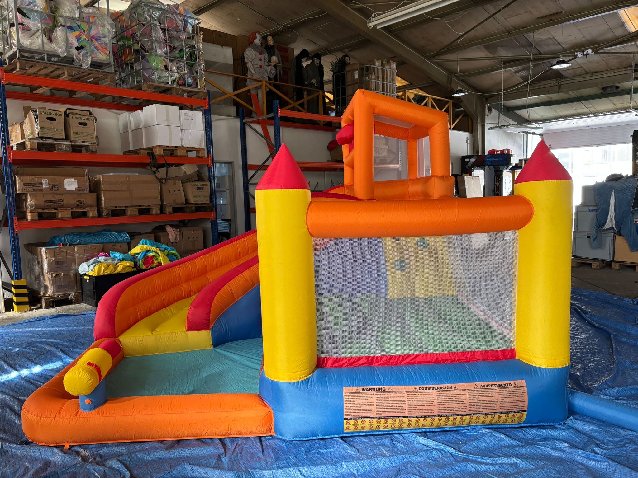 HÜPFBURG ORANGE RUTSCHE – Bild 2